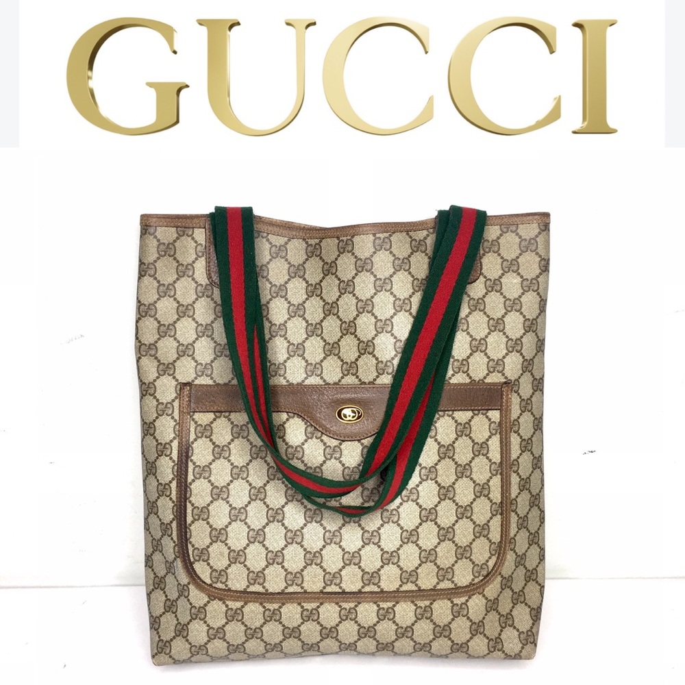 ONE DAY SALE!! 💯 Authentic Gucci Monogram Beige Tote Bag
